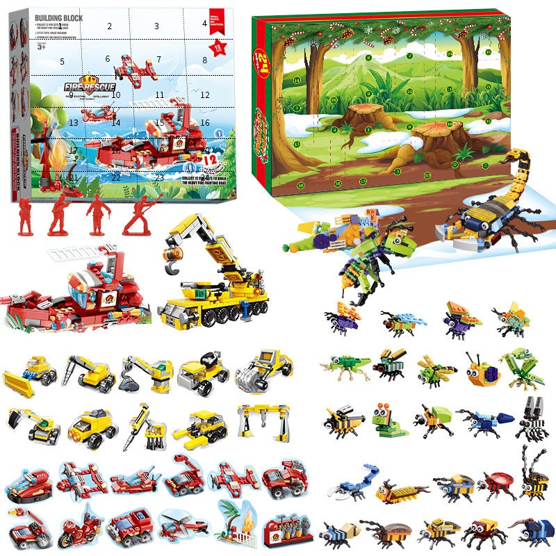Christmas Tree Building Blocks Christmas Countdown Hand-Teared Calendar Blind Box Children'S Diy Christmas Gift Toy - Image 5