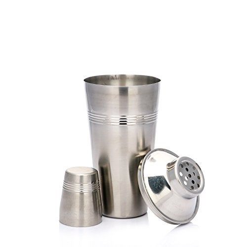Urban Snackers Stainless Steel 4 Line Cocktail/mocktail Shaker, Silver - Image 2