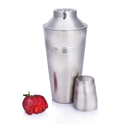 Urban Snackers Stainless Steel 4 Line Cocktail/mocktail Shaker, Silver - Image 1