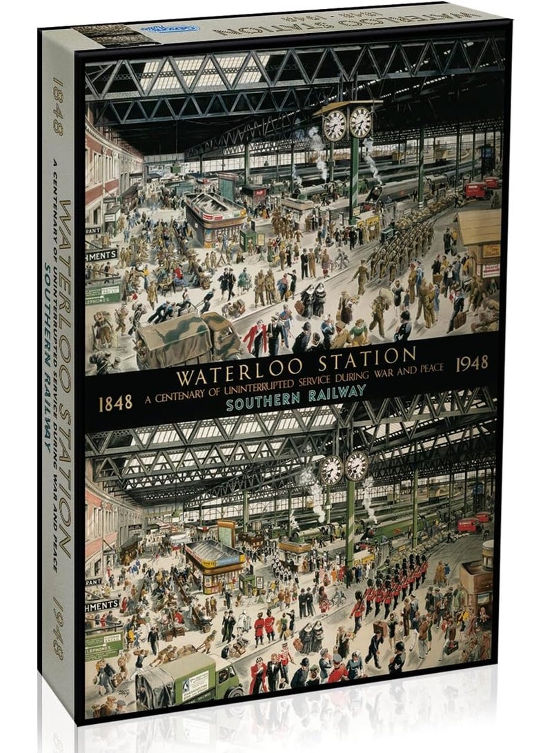 Gibsons Waterloo Station 1000 Piece Jigsaw Puzzle | Sustainable Puzzle for Adults | Premium 100% Recycled Board | Great Gift for Adults | Gibsons Games - Image 1