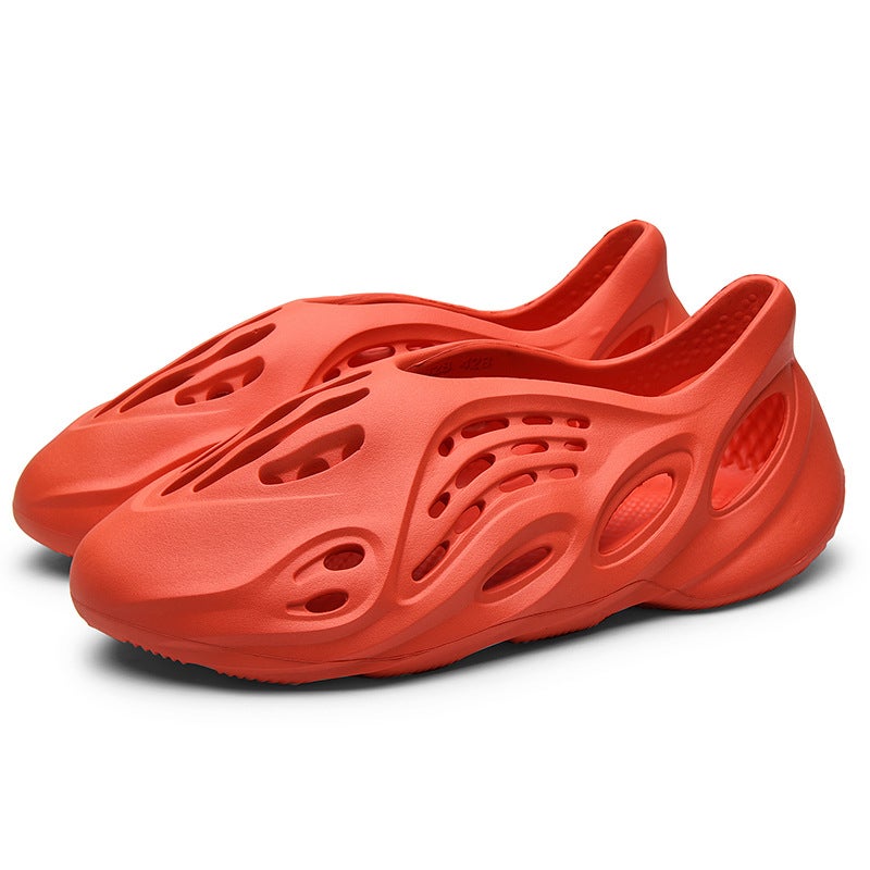 2023 Summer 48 plus size Kanye Coconut Hole Shoes Men's Ins Trendy Couple's Yezzy Roman Sandals Beach Shoes - Image 1