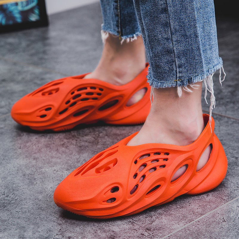 2023 Summer 48 plus size Kanye Coconut Hole Shoes Men's Ins Trendy Couple's Yezzy Roman Sandals Beach Shoes - Image 2