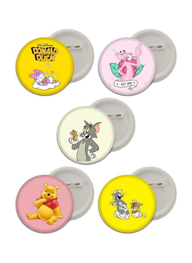 D2c D2c Tom and Jerry | Pooh | Donald Duck Button Badges  - Image 1