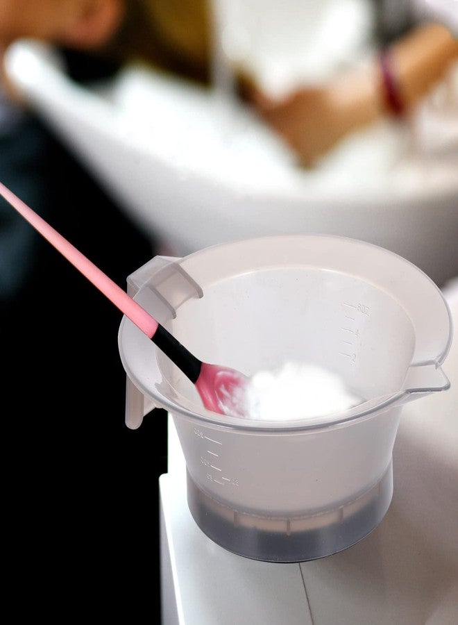 KALLORY Hair Color Mixing Bowl, 3pcs Plastic Hair Dye Bowl with Handle Professional Hair Color Mixing Tool for Salon Barbershop Hairdressers - Image 2