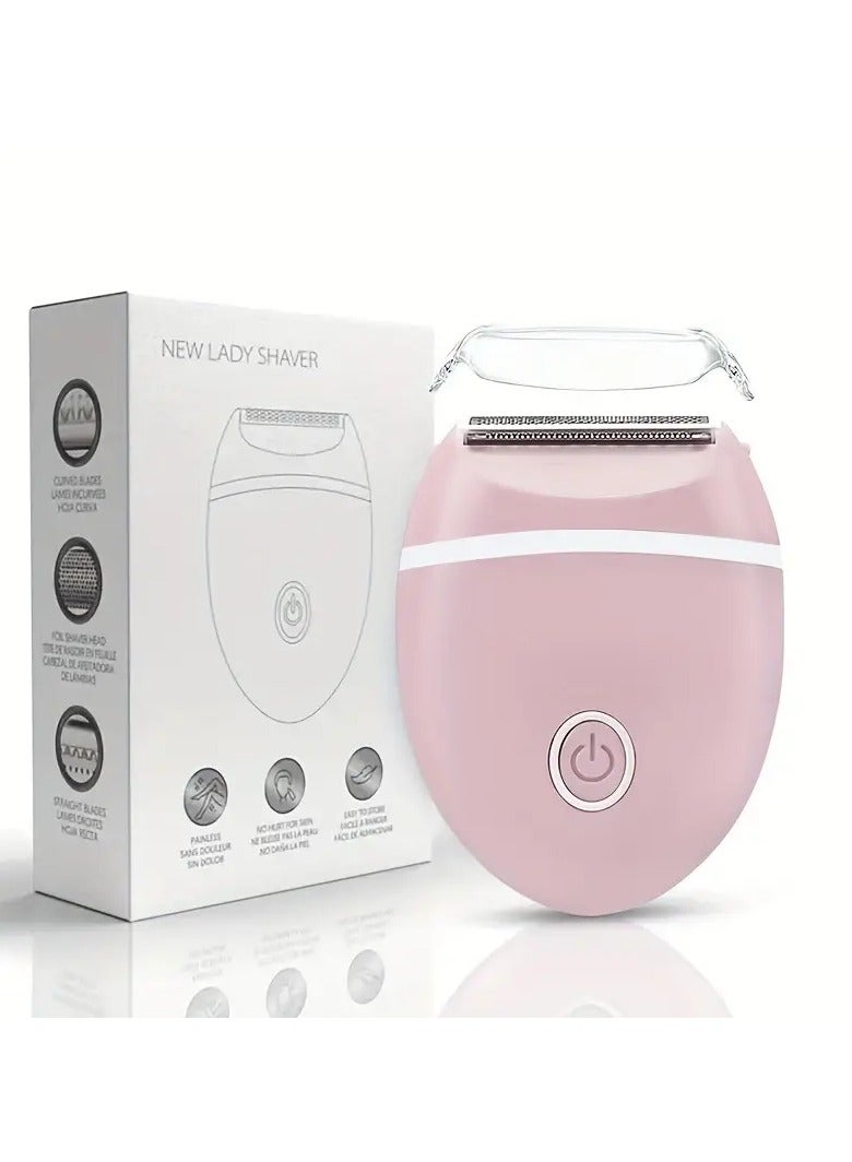 ORiTi Electric Shaver For Women Electric Razor For Womens Bikini Legs Underarm Public Hairs Portable Trimmer With Detachable Head Cordless Wet Dry Use (pink) - Image 1