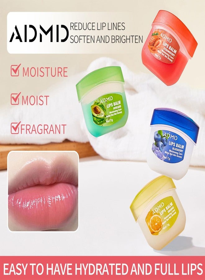أ.د.م.د.م.د مجموعة مرطبات شفاه متنوعة بنكهة الفواكه، عبوة من 24 قطعة، مرطبة ومتعددة الاستخدامات للشفاه الجافة - Image 3