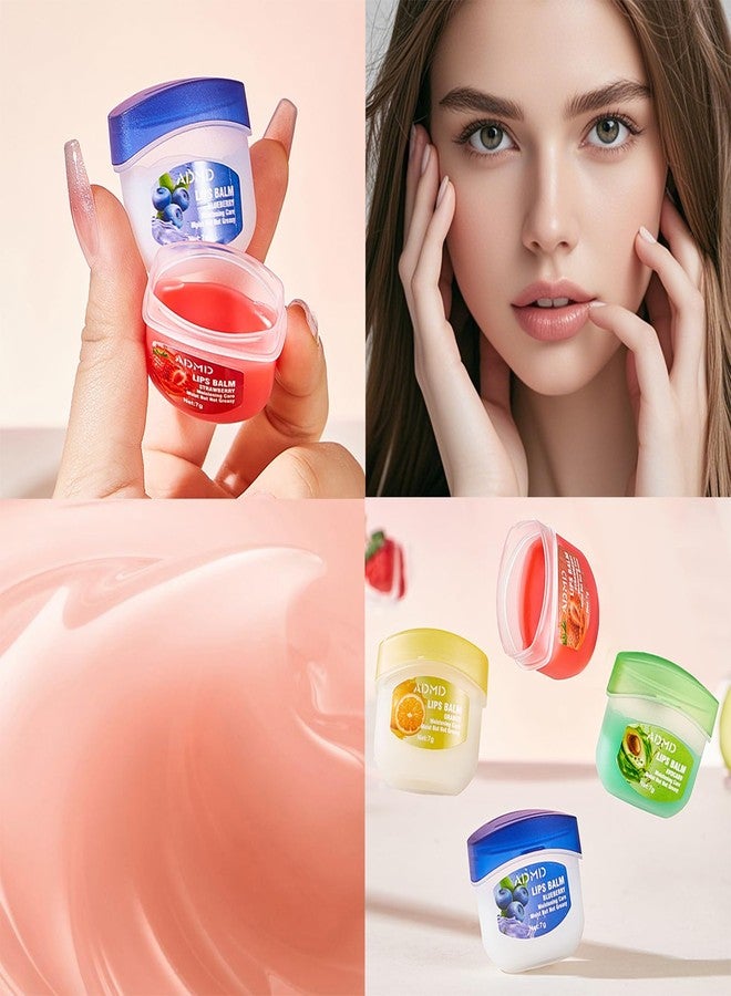 أ.د.م.د.م.د مجموعة مرطبات شفاه متنوعة بنكهة الفواكه، عبوة من 24 قطعة، مرطبة ومتعددة الاستخدامات للشفاه الجافة - Image 4