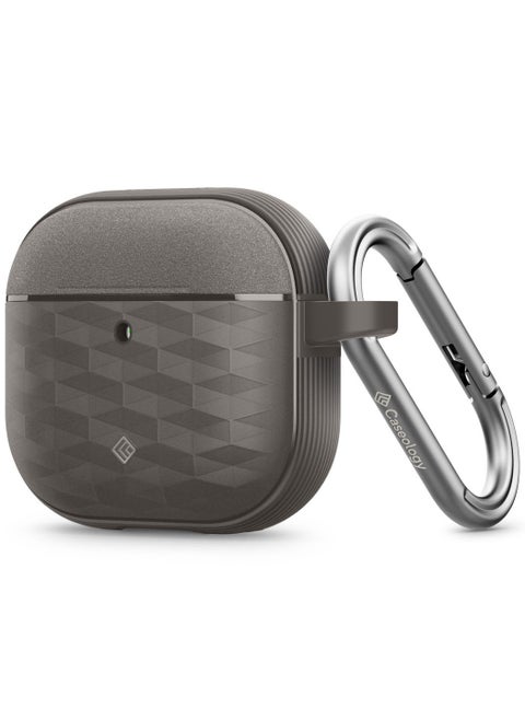 Parallax AirPods 4 Case Cover (2024) with carabiner - Ash Gray