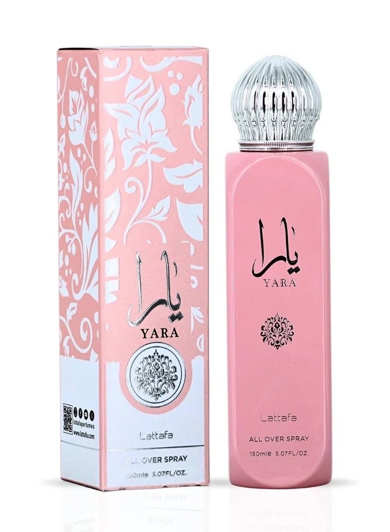 Lattafa لاتفا يارا رذاذ للجسم، 150 مل - Image 1