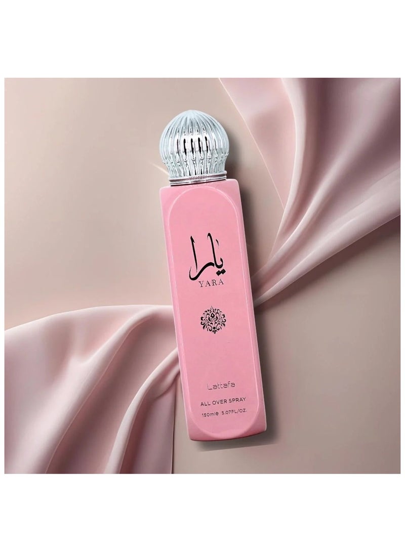 Lattafa لاتفا يارا رذاذ للجسم، 150 مل - Image 4