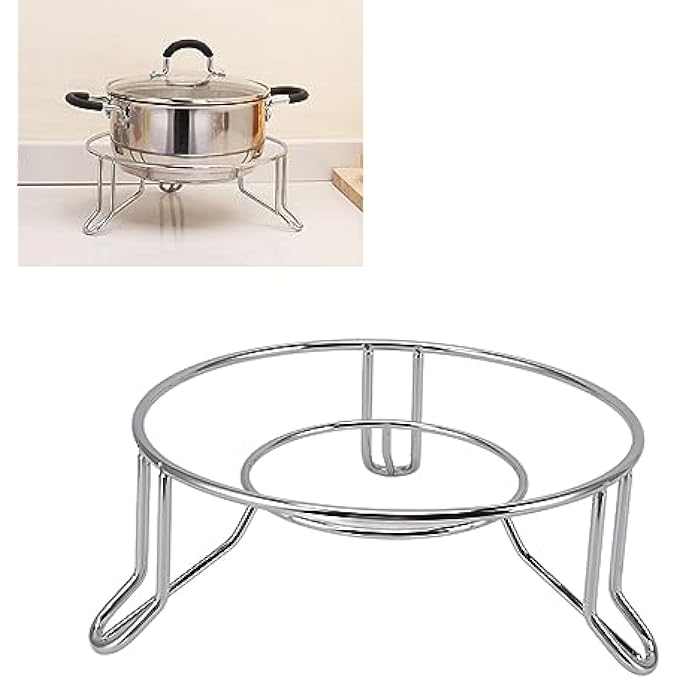 Sorandy Stainless Steel Trivet Holder Home Kitchen Hot Plate Holder Trivets Round Hot Plate Rack Heat Insulation Pot Pan Rest Pad Suitable For Home Kitchen And Dining Room - Image 3