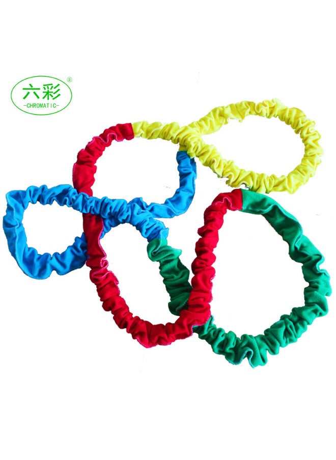 null - Southeast Northwest Running Pull Rope Parent-child Game Props East-south Running Elastic Ring Rainbow Rope-Color:Perimeter 4 M (2-8 People) Upgrade And Reinforcement - Image 1