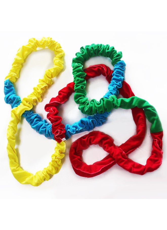 null - Southeast Northwest Running Pull Rope Parent-child Game Props East-south Running Elastic Ring Rainbow Rope-Color:Perimeter 4 M (2-8 People) Upgrade And Reinforcement - Image 1
