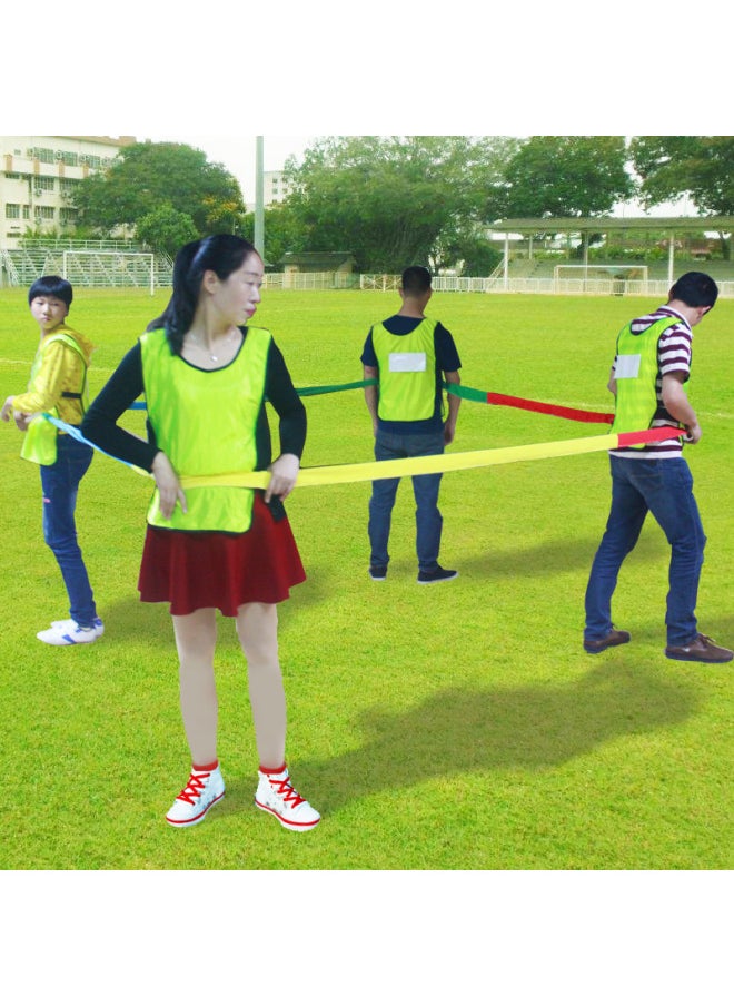 null - Southeast Northwest Running Pull Rope Parent-child Game Props East-south Running Elastic Ring Rainbow Rope-Color:Perimeter 4 M (2-8 People) Upgrade And Reinforcement - Image 1