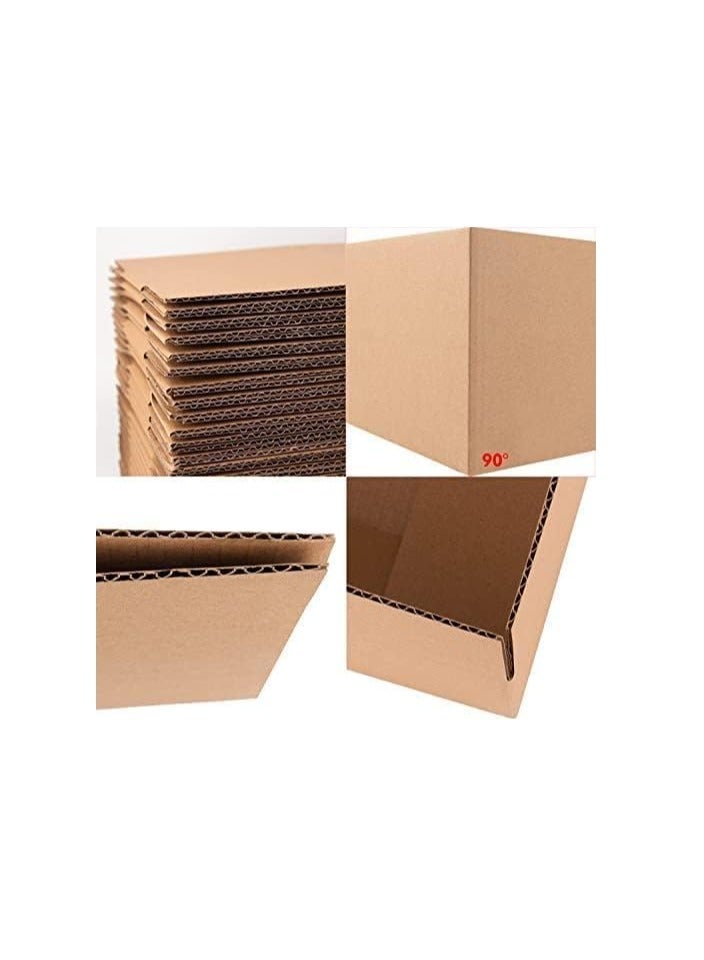 ECVV 5 Pack Carton Box, Cardboard, For Moving Shipping And Packing Double Wall 100% Recyclable Corrugated Cardboard Moving Boxes 45x45x45Cm 5 Lines 45X45X45 CM - Image 5
