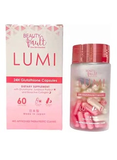 Beauty Vault LUMI 24H Glutathione Capsules 60 Caps 