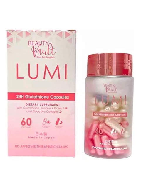 LUMI 24H Glutathione Capsules 60 Caps