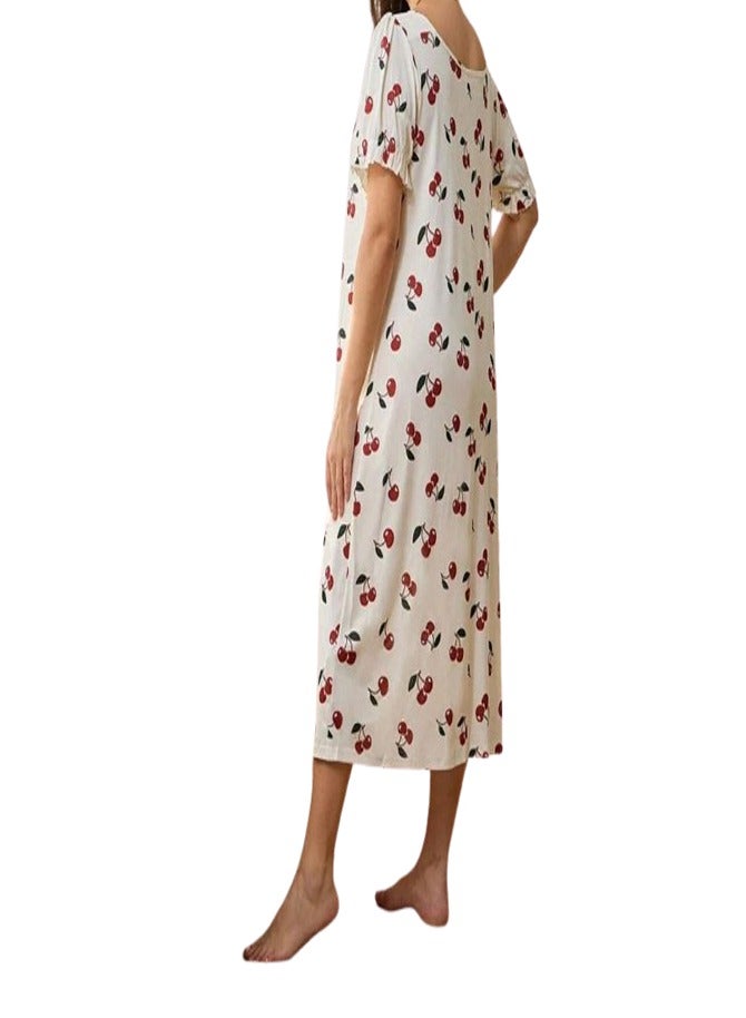 Long half sleeve shirt for women's sleep - Image 2