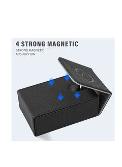 Generic Card Case Souvenir Card Storage Box Collector Card box Large Capacity Holds About 95 Pages for Most Standard Size Fold Top Design Not Included for Cards  - Image 3
