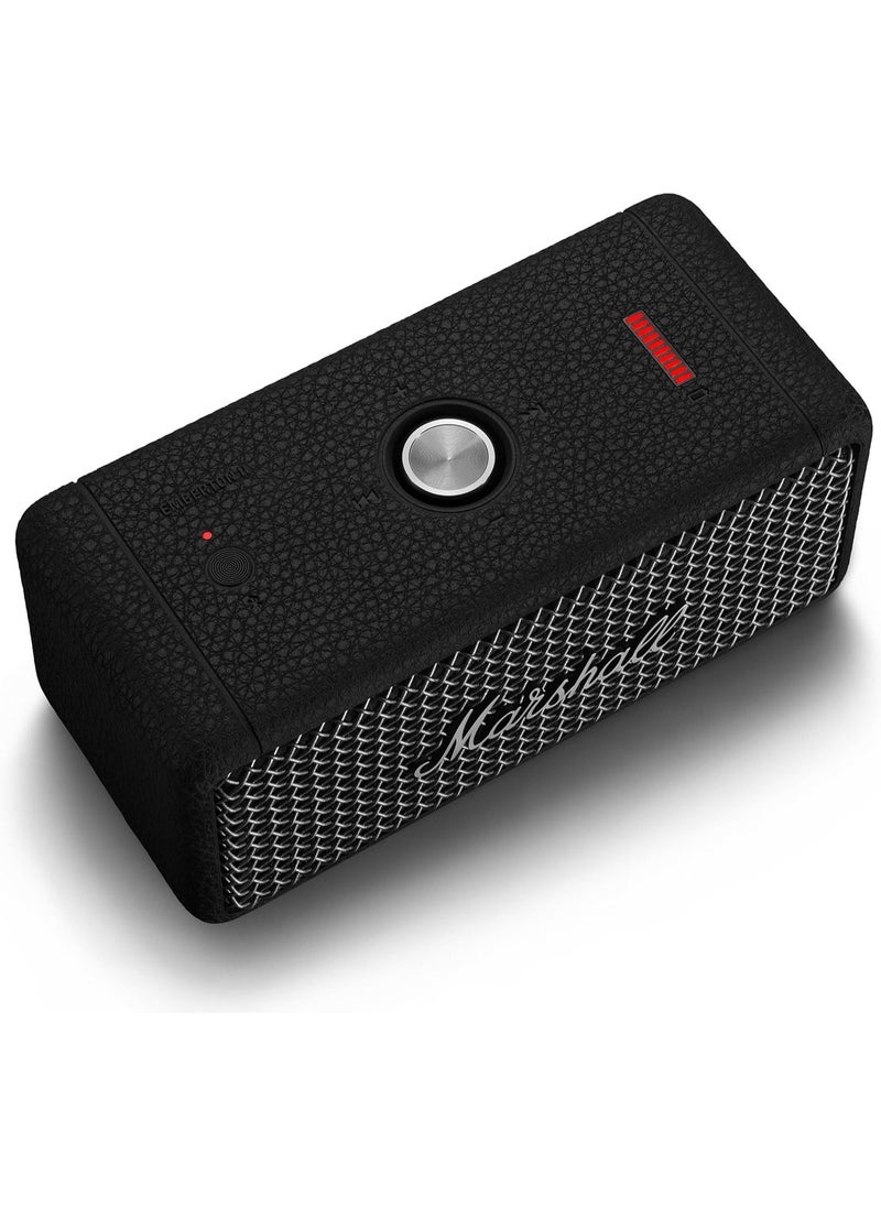 Marshall - Emberton II Portable Bluetooth Speaker, Water Resistant Wireless Speaker Portable Speaker with 30+ Hours of Playtime - Black & Steel - Image 1