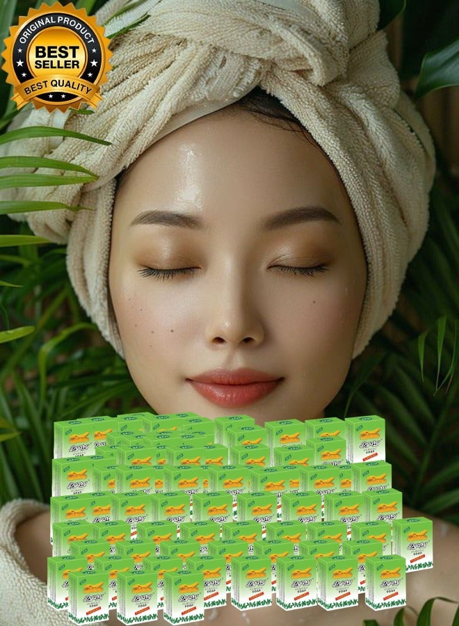 Pyary 77 Pieces Ayurvedic Turmeric Soap 75gram - Image 1