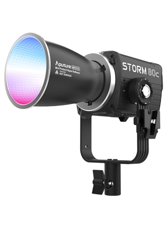 Aputure STORM 80c RGBACL 80W Full-Color LED Video Light – BLAIR-CG Chipset, 1,800-20,000K CCT with 90%+ Rec.2020 Coverage, CRI 97+ TLCI 98+, IP65 Weatherproof, V-Mount & Sidus Link App Control, Mini ProLock Bowens Mount - Image 1