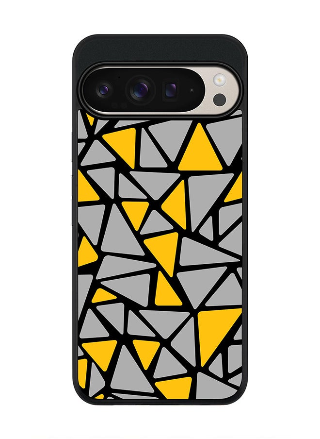 Stylizedd For Google Pixel 9 Pro XL Case,Slim fit Camera Protection, Shockproof Thin Phone cover - Triabstract  - Image 1