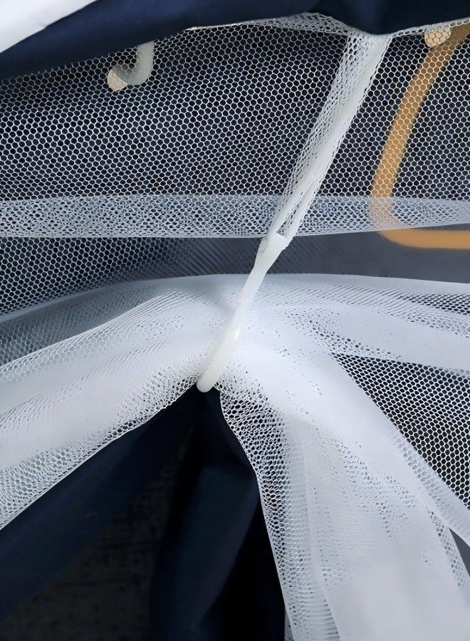 JUNYOUK Bed Canopy Tents Curtain Blackout Curtain Single Bed Tent Curtain Student Shading Cloth Bed Canopy Mosquito Net Student Sleep Privacy Protection - Image 4