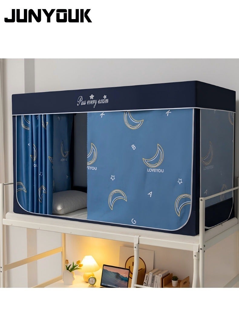 JUNYOUK Bed Canopy Tents Curtain Blackout Curtain Single Bed Tent Curtain Student Shading Cloth Bed Canopy Mosquito Net Student Sleep Privacy Protection - Image 1