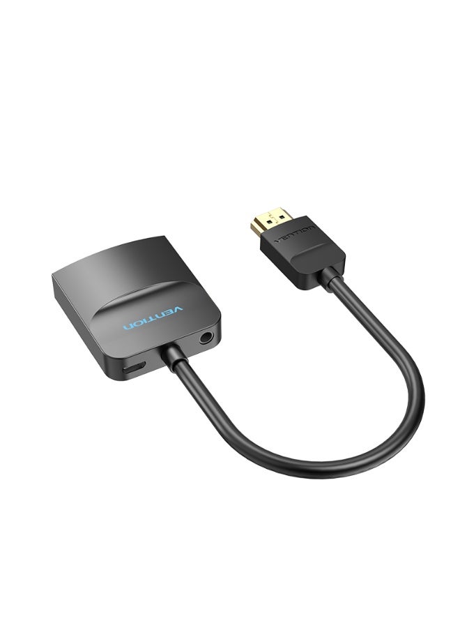 VENTION HDMI to VGA Converter with Female Audio Port and Power Supply 0.15M Black Model # A42161 - Image 5