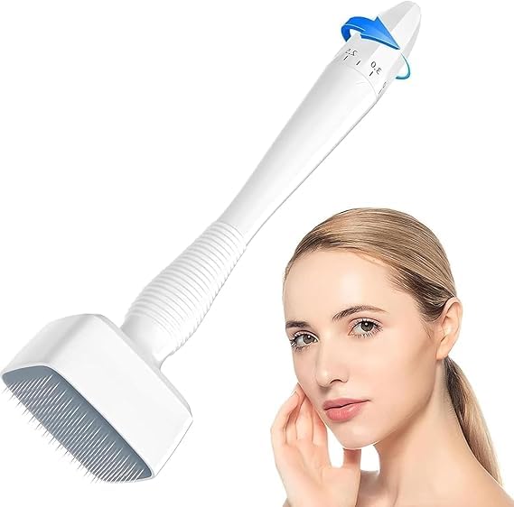 VIHANCO VIHANCO Derma Stamp For Hair Growth Titanium Coated Adjustable Needles 05Mm To 3Mm 140 Microneedling Stamp For Skin Repair Face Hair Beard Growth - Image 1