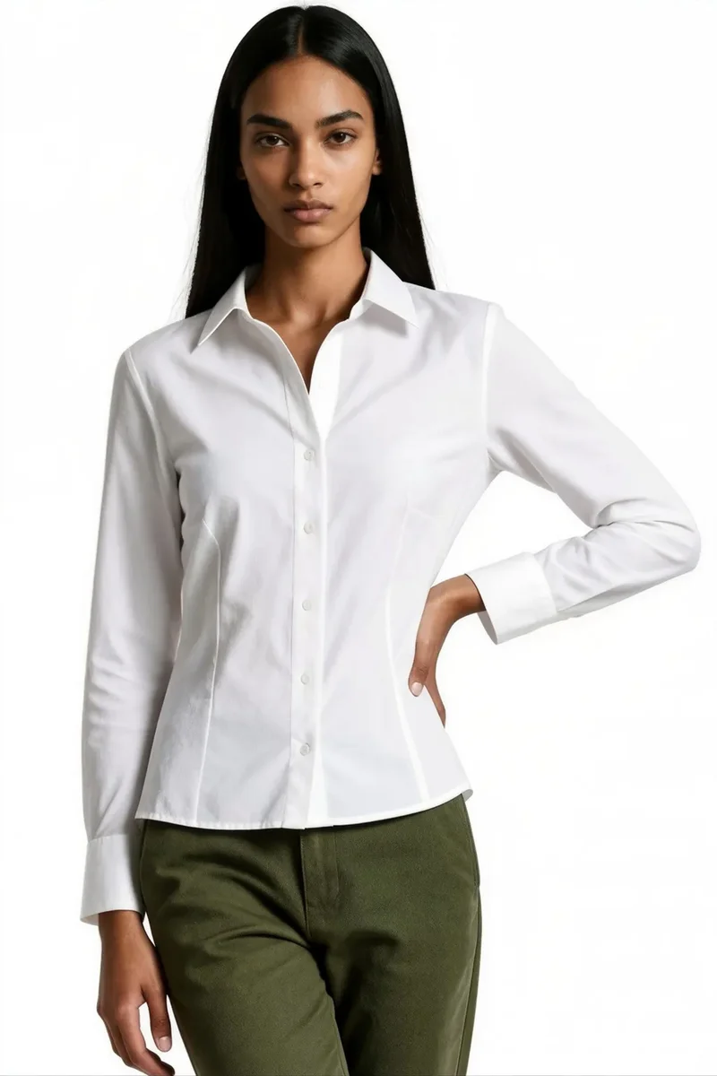 بوسيم BUSEM Women's Cotton-Blend Shirt