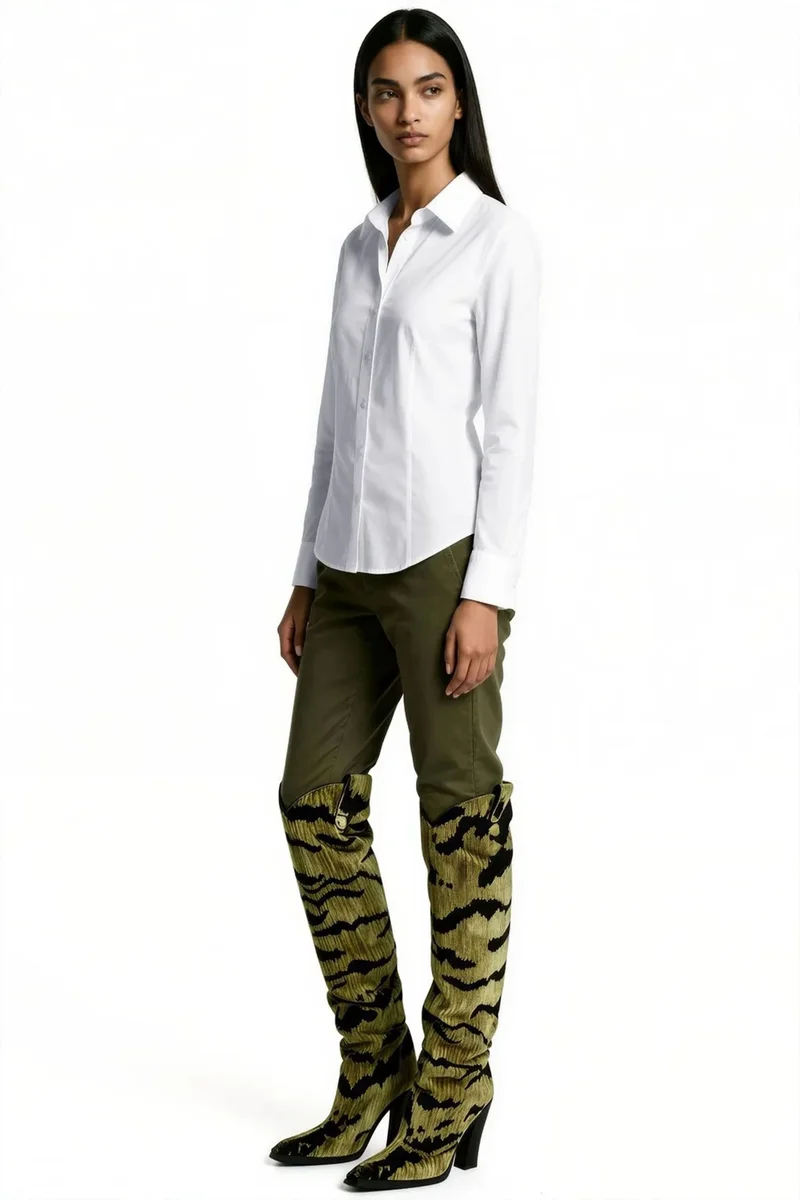 بوسيم BUSEM Women's Cotton-Blend Shirt