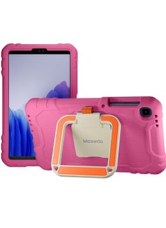 Moxedo Moxedo Rugged Protective EVA Foam Silicone Kids Case Cover, Shockproof Foldable 360 Rotatable Stand Handle Grip with Pencil Holder Compatible for Samsung Galaxy Tab A7 Lite 8.7-inch (Rose Pink)  - Image 1
