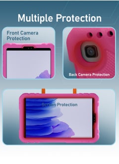Moxedo Moxedo Rugged Protective EVA Foam Silicone Kids Case Cover, Shockproof Foldable 360 Rotatable Stand Handle Grip with Pencil Holder Compatible for Samsung Galaxy Tab A7 Lite 8.7-inch (Rose Pink)  - Image 2