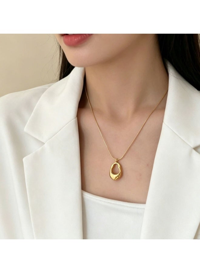 LATEEN 18K Gold Plated Necklace, Dainty Premium Gold Chain Necklace, Hypoallergenic Tarnish‑Resistant Jewelry, Elegant Gift for Women - Image 2