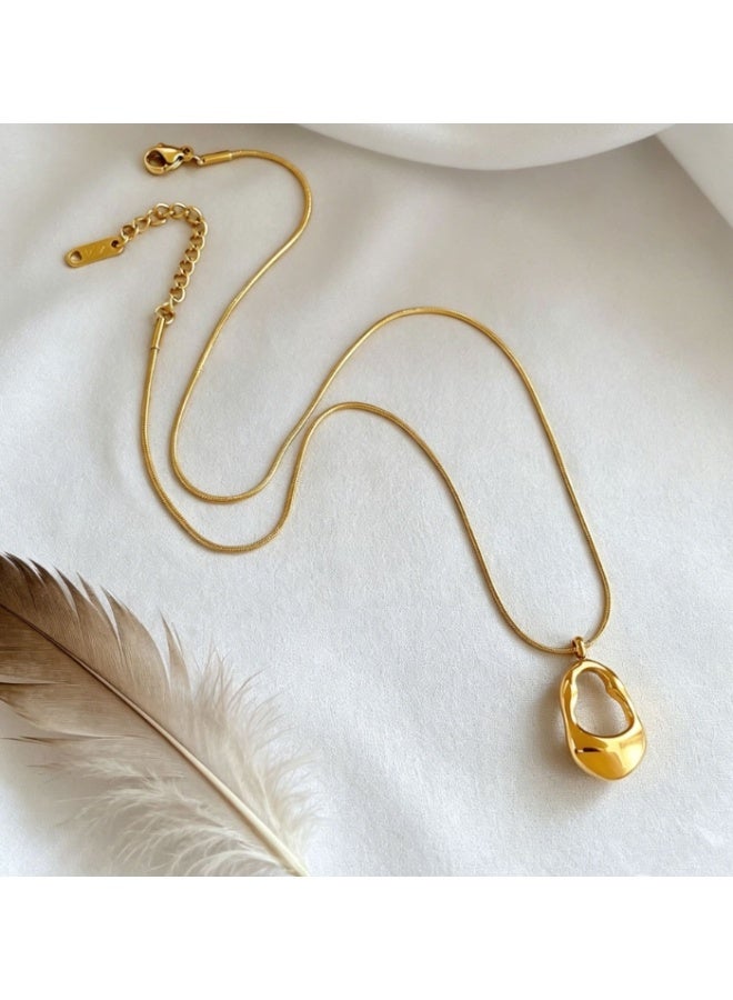 LATEEN 18K Gold Plated Necklace, Dainty Premium Gold Chain Necklace, Hypoallergenic Tarnish‑Resistant Jewelry, Elegant Gift for Women - Image 1