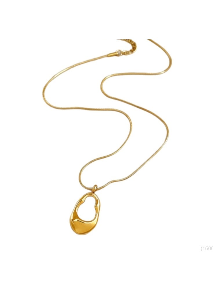 LATEEN 18K Gold Plated Necklace, Dainty Premium Gold Chain Necklace, Hypoallergenic Tarnish‑Resistant Jewelry, Elegant Gift for Women - Image 5