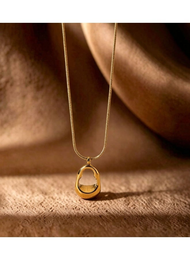 LATEEN 18K Gold Plated Necklace, Dainty Premium Gold Chain Necklace, Hypoallergenic Tarnish‑Resistant Jewelry, Elegant Gift for Women - Image 4