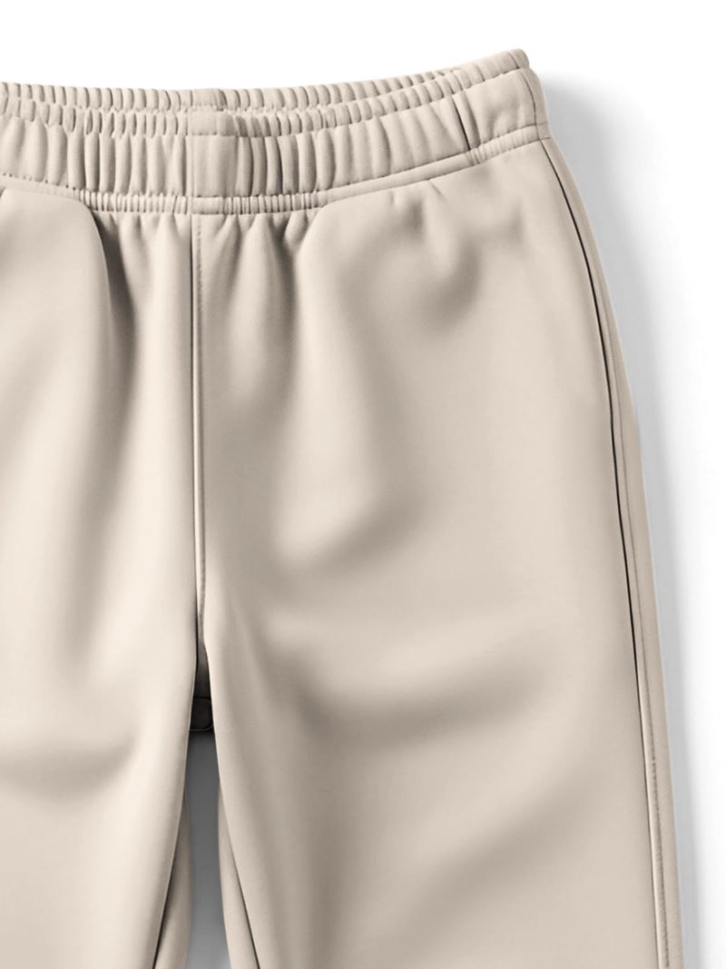HELLCAT Trendy Solid Cotton Blend Regular Fit Track Pant for Boys - Pack of 3 Beige/Dark Grey/Black 5-6 Years - Image 5