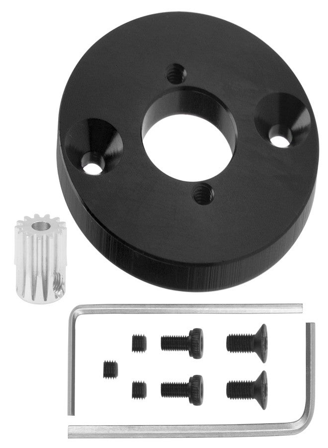 Vgoohobby Aluminum Motor Mount Plate 390 to 540/550 Motor Base Bracket w/13T Gear Compatible with MN86S MN86 MN86KS MN86K MN128 1/12 RC Car Upgrade Parts (Black) - Image 1