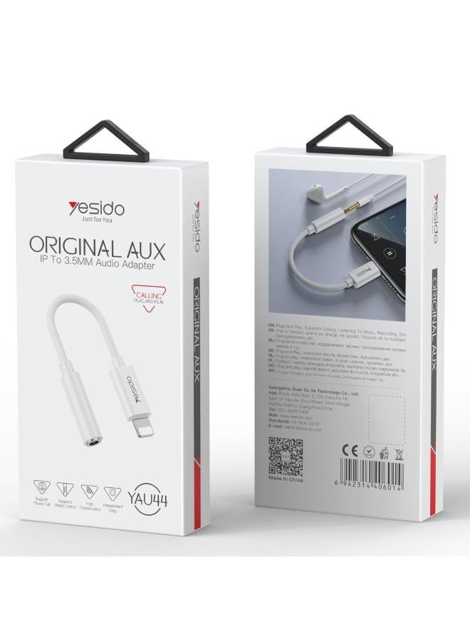 Yesido Yesido YAU44 Lightning to Aux Converter - White  - Image 2
