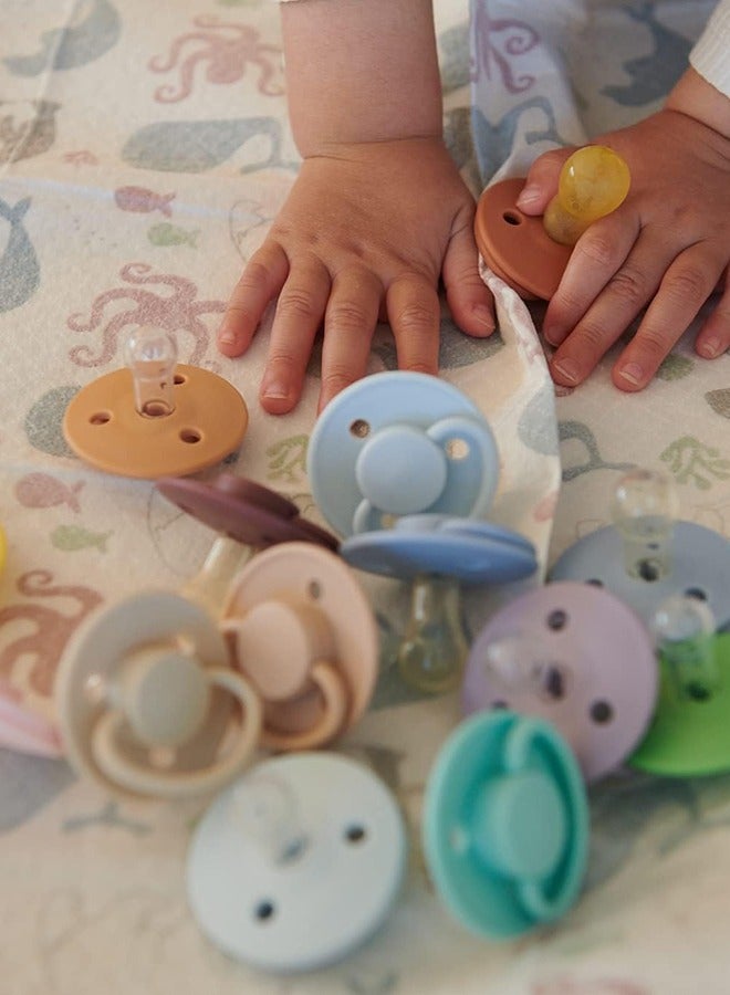 Mininor Round Pacifier Silicone 6M Spring Blossom - Image 3