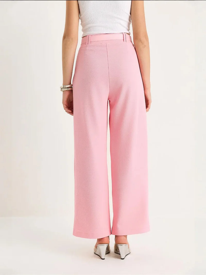 بيانكو لوتشي بنطلون واسع الساق من لوتشي بحزام