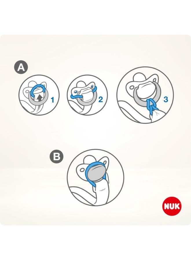 NUK Disney Mickey Mouse Soother Band Pacifier Clip - Image 3