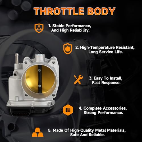 INGKAN 22030-0F010 Throttle Body Fits for Lexus GX470 05-09/ LX470 06-07/ LX570 08-21, for Toyota 4Runner 05-09/ Land Cruiser 06-21/ Sequoia 05-21/ Tundra 05-21 5.7L V8 OE 22030-0S010 22030-38020 - Image 5
