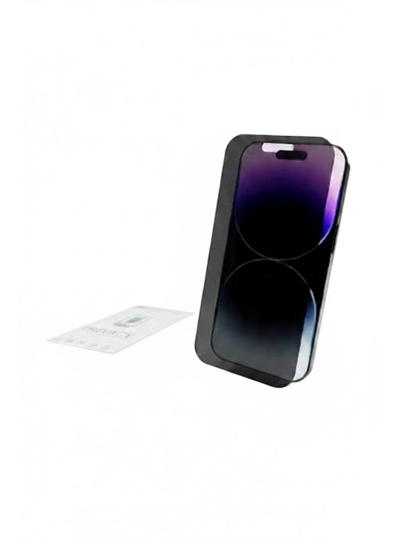 واقي شاشة الخصوصية لجهاز iPhone 14 Plus - زجاج مقسّى 9H مضاد للتجسس، مقاوم للخدش، خالٍ من الفقاعات، تغطية كاملة