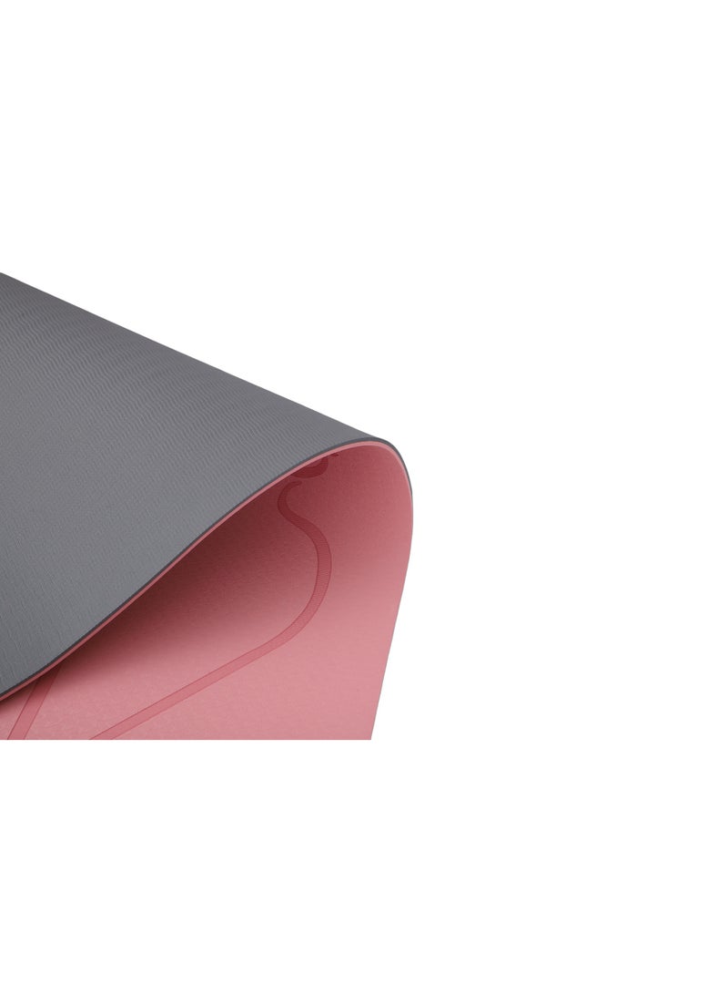 ENDLESS  TPE Yoga Mat 8mm Extra Thick | Non-Slip, Eco-Friendly Exercise Mat with Carry Bag | Pink | Ideal for Yoga, Pilates, Home Workout & Floor Exercises - Image 2