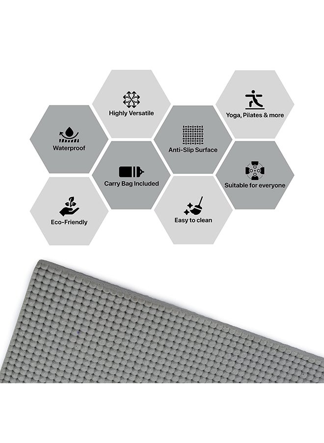 KETTLER - Premium German Technology Powered | 8 mm TPE Yoga Mat for Workout Yoga Fitness Pilates and Meditation High-Density Anti-Tear & Anti-Tear, Ideal | Unisex with Carry Bag - Image 1