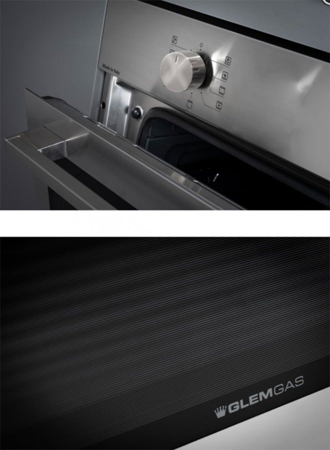 جليم فرن كهربائي مدمج بالغاز، سعة ١١٤ لترًا، ٩ وظائف، ٨٩.٧ سم، صنع في إيطاليا | GFD997IX - Image 3